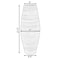 Uniquewise Bamboo Cylinder Floor Vase-Handcrafted Tall Decorative Vase-Ideal for Dining Room, Living Room, 27.5" White QI003245.WT - alternate 4